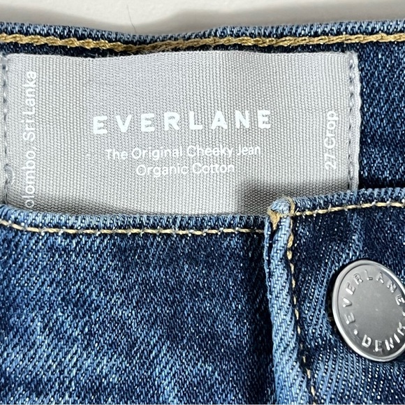 Everlane The Original Cheeky Jean High Rise Crop Organic Cotton Jeans Size 27 - Picture 8 of 12
